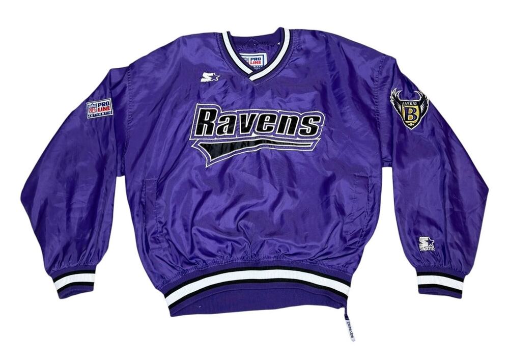 Vintage 90s Starter Baltimore Ravens Pullover Jacket